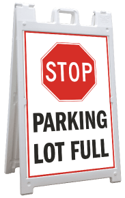 Parking sign. A typical sign pointing to a parking lot , #AFFILIATE,  #typical, #sign, #Parking, #lot, #park…