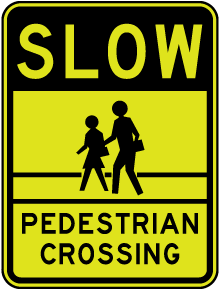 Road Sign 5.38.1 Pedestrian Crossing