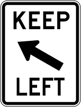 R4-4 Begin Right Turn Lane (With Arrow) Yield To Bikes Sign 36X30